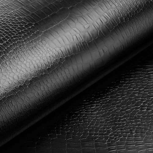 Livelynine 15.8x394 Crocodile Wallpaper Peel and Stick Faux Leather Wallpaper by Livelynine