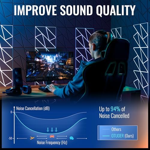 22 Pack Acoustic Panels, Decorative Sound Panels, High Density Soundproof Wall - Image 3