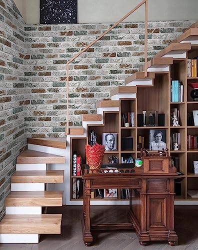 Guvana 17.3"×590" Brick Peel and Stick Wallpaper Brick Contact Paper - Image 5