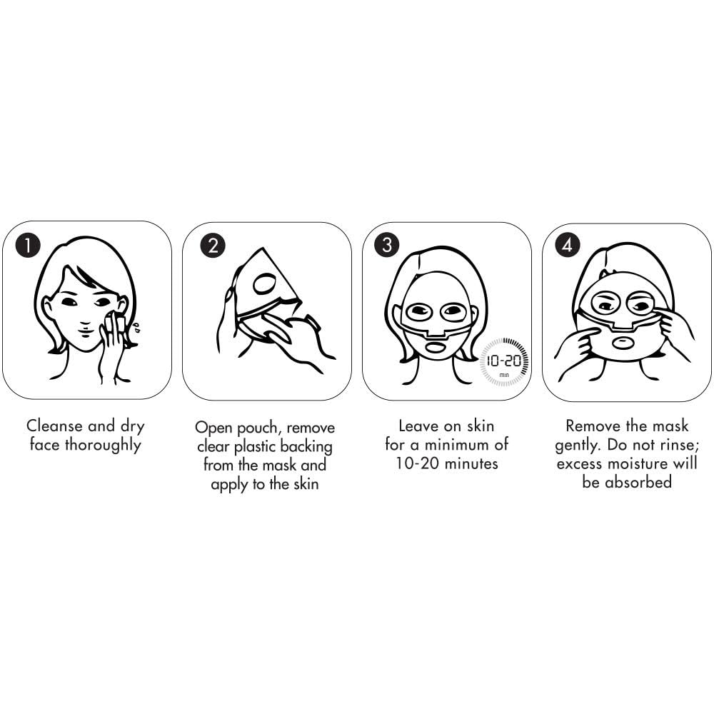 Clinical Resolution Peptide Aqua Gel Mask Instant Hydration, Soothing, Cooling Post-Treatment & Microneedling Relief, 25 Single-Use Masks (5 Boxes, 5 per Box)