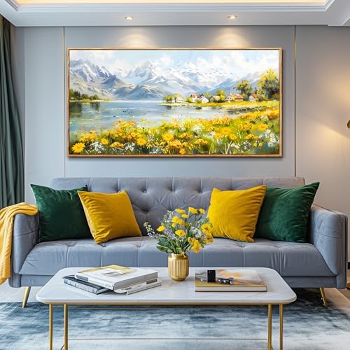 Large Framed Landscape Wall Art - Image 3