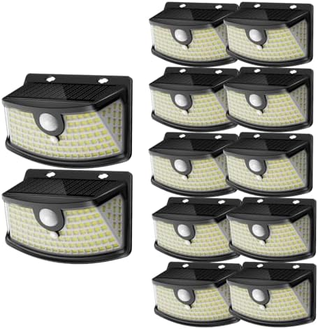 Aootek Solar Motion Sensor Lights Outdoor 120 LEDs, 12 Pack by Lightupeveryconer