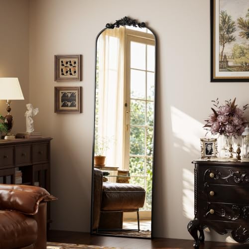 Easly 21"X56" Full Length Mirror Vintage, Bronze Arch Mirror - Image 3