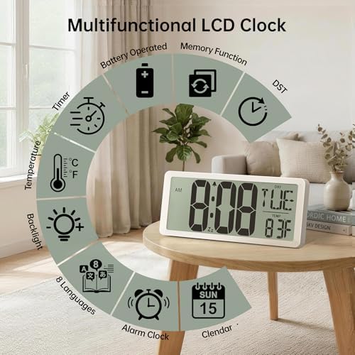 Digital Clock Battery Operated - Image 3