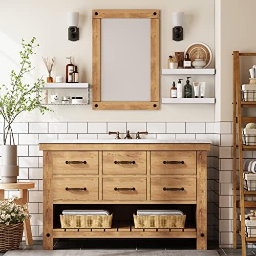 QEEIG Bathroom Shelves Over Toilet Wall Mounted - Image 6