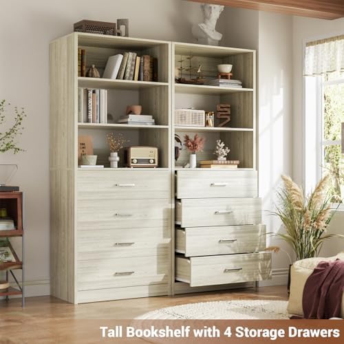 Aheaplus Closet Drawers System, 21.3" Wood Closet Organizer - Image 5
