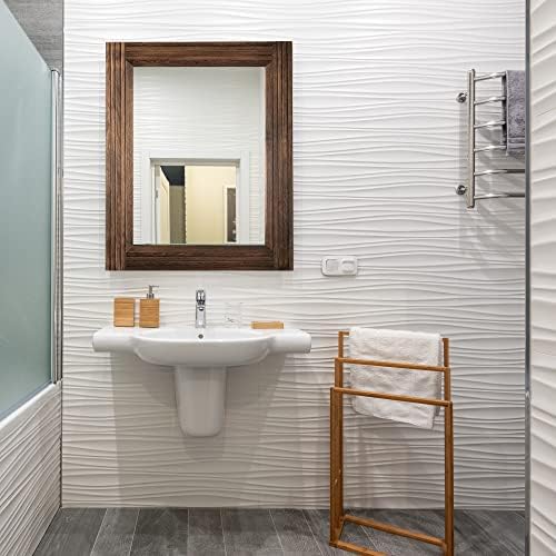 YOSHOOT Hand-Made Wooden Spliced Wall Mirror - Image 3