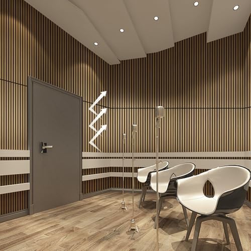 Wood Panels for Wall Acoustic Slat Wall Panels 2-Piece 47.2"×23.6" 3D Fluted - Image 3