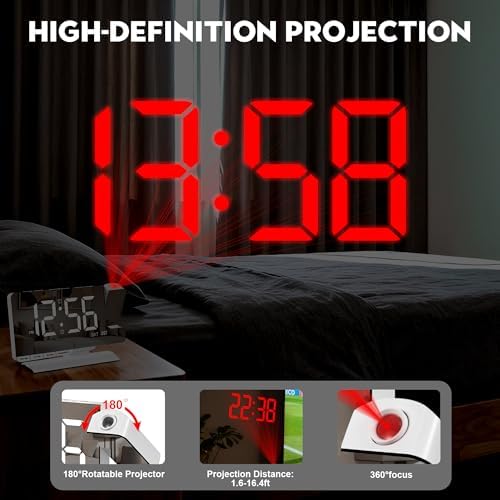 SZELAM Digital Clock, Alarm Clock Bedside - Image 5