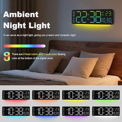 JoFomp LED Digital Clock Large Display - Image 3