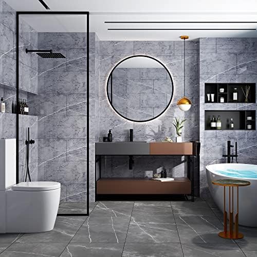 Haimin 3D Wall Panels Peel and Stick Marble Tile Look 10 Pack Waterproof - Image 2