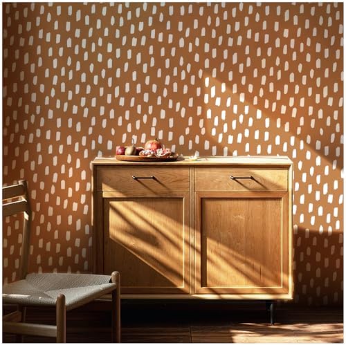 HAOKHOME Boho Peel and Stick Wallpaper Mid Century Geometric 17.3in x32.8ft - Image 2