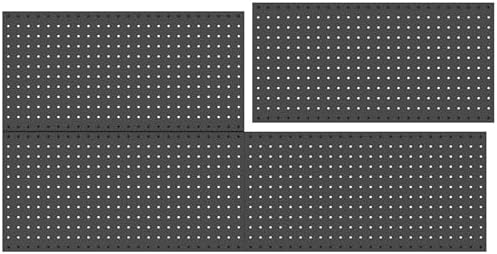 WALMANN 4 PCS 12x24 in Pegboard Panels, 24x48 in Wall Tools Pegboard by WALMANN