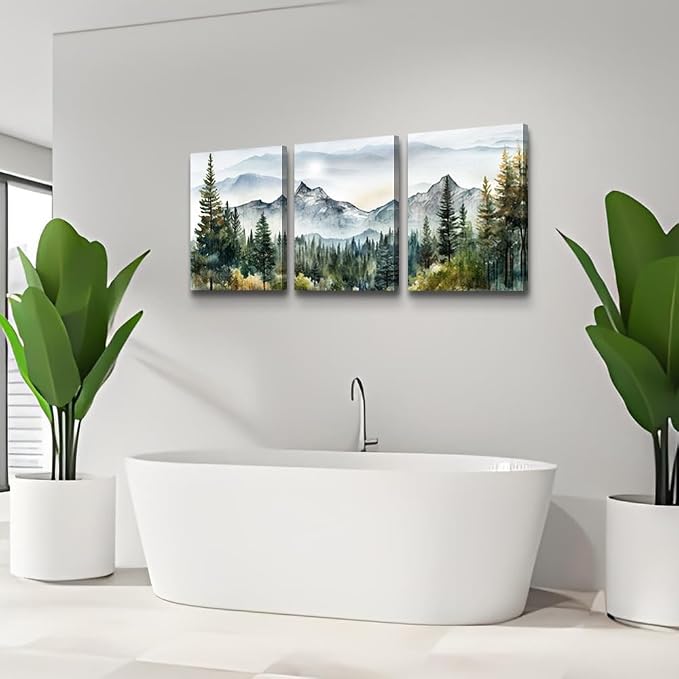 MHARTK66 3 Piece Framed Canvas Art Prints Wall Art - Image 6