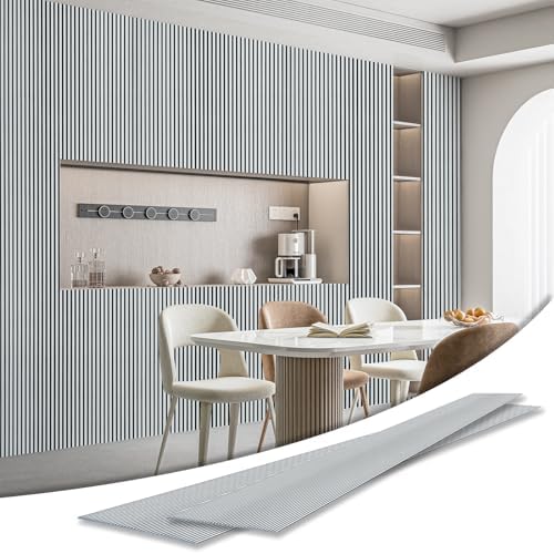 Art3d Fine Bar Design Slim Slat Wall Panel, 104 x 12 Inch by Art3d