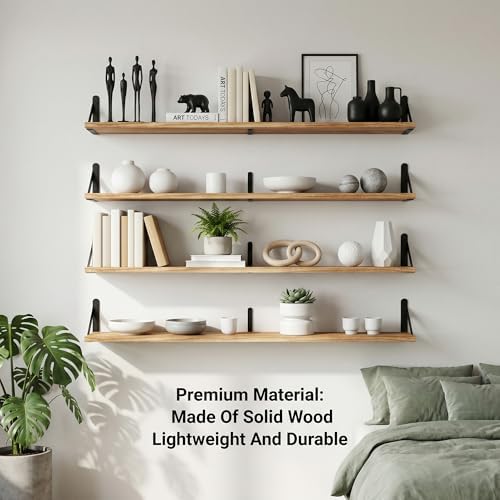 Long Wall Shelf, Large Floating Shelves - Image 5