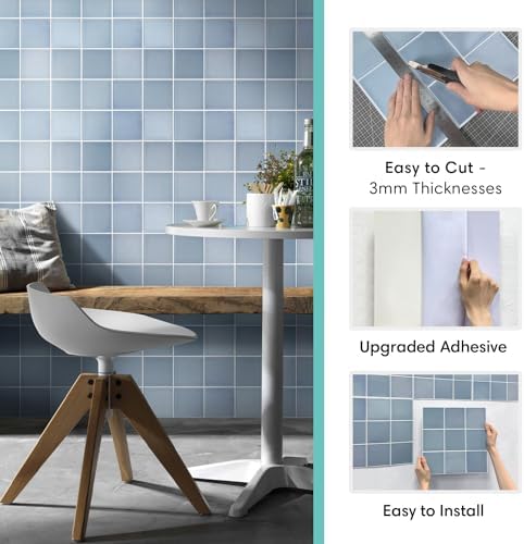 Commomy 10 Pcs Faux Brick 3D Peel and Stick Tile 11.8"x11.8" - Image 5
