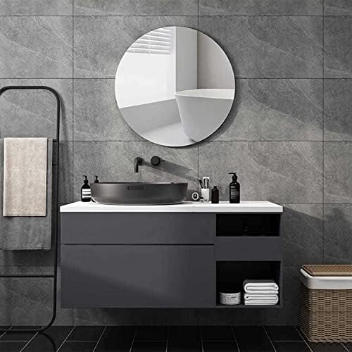12'' Round Wall Mirror Tiles Self Adhesive Circle Mirror - Image 4