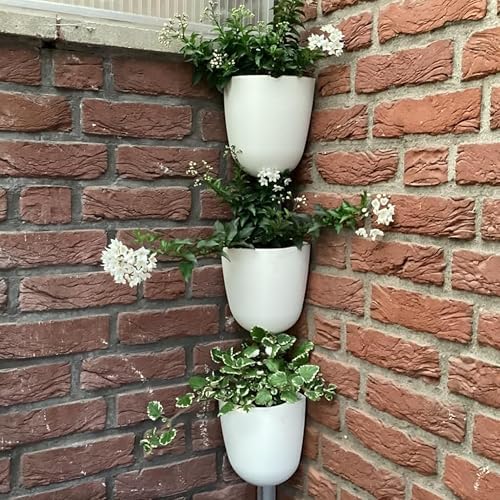 ORIMERC 4 Pack Corner Wall Mounted Hanging Planter Self Watering Triangle by OrimercGarden