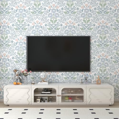 PeonyQueen Floral Peel and Stick Wallpaper 17.3"x393" Boho Contact Paper - Image 6