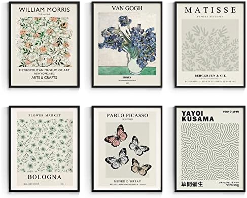 Habseligkeit Matisse Posters for Room Aesthetic, Flower Market Poster, Van Gogh by Habseligkeit