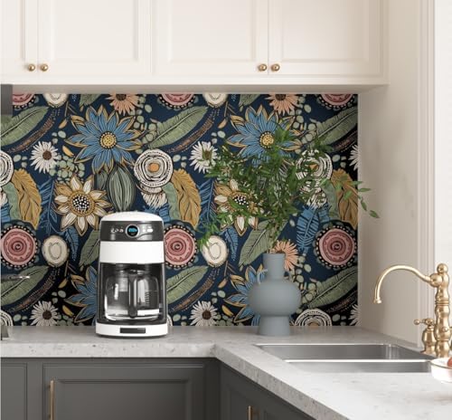 Laatse Boho Wallpaper Peel and Stick 17.5"x787" - Image 6
