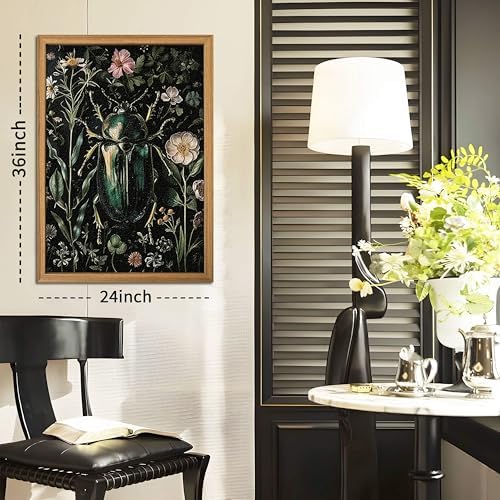 Framed Vintage 3D Textured Wall Art - Image 3