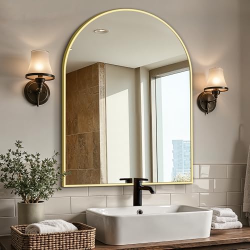 Arched Bathroom Vanity Mirror for Over Sink by LawadaMirror