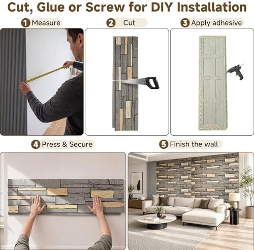 Faux Stone Wall Panels, 3D Artificial Rock Siding - Image 5