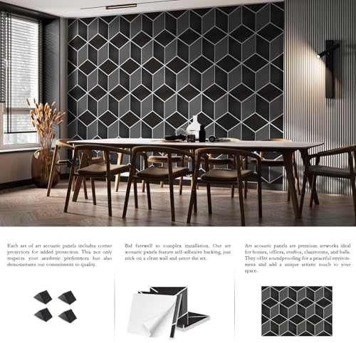 ArtVivid 12 Pack Acoustic Panels, Sound Proof Panels - Image 4