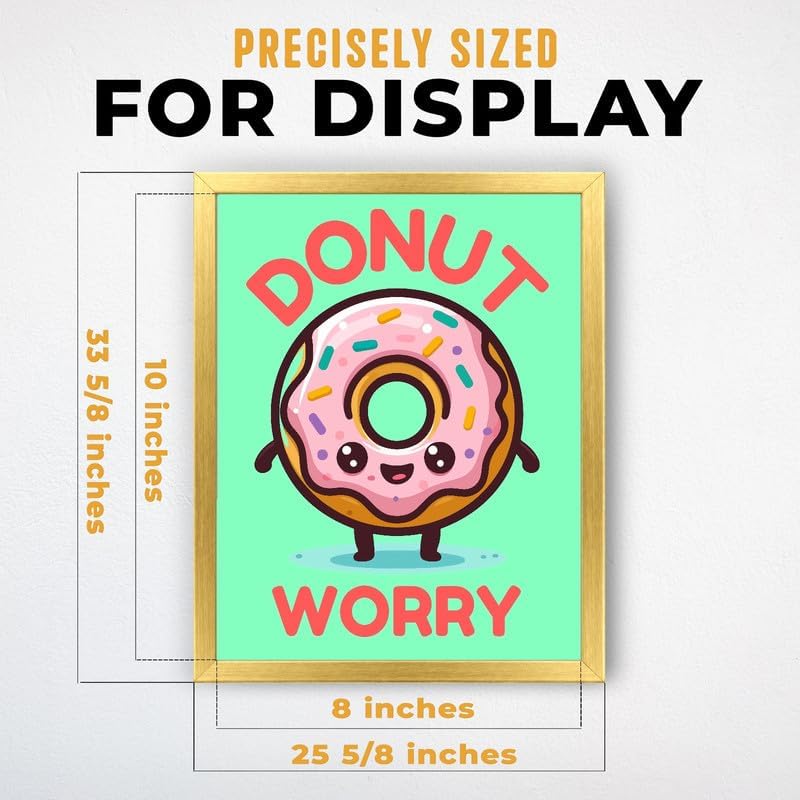 InkFlow Posters Donut Worry Canvas Poster - Image 3