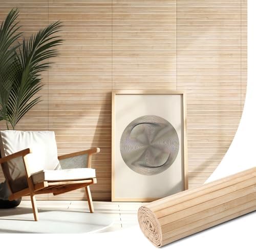 AMZDEPOT Natural Bamboo Wall Panel, 12 x 96 Inch, Carbonized by AMZDEPOT