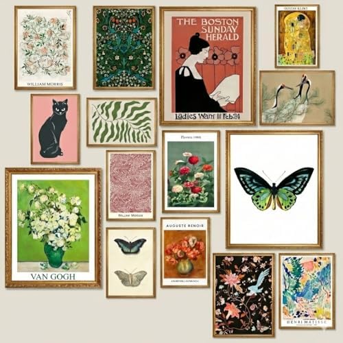 LANCHI95 15 Pcs Eclectic Wall Decor, Modern Eclectic Home Decor, Retro by LANCHI95