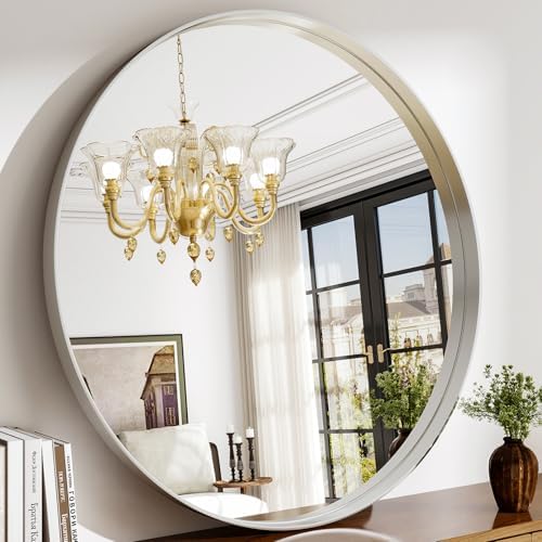 48 Inch Round Bathroom Mirror by EASLY