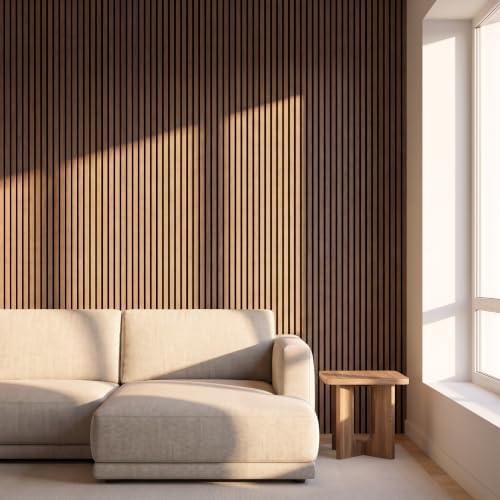 Wood Slat Wall Panels, 4 Pack 47.2"x23.6" by TREKATLAUTO