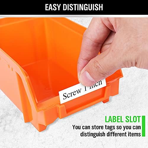 30-Bin Wall-Mounted Storage Bins, Heavy-Duty Garage Tool Organizer - Image 4