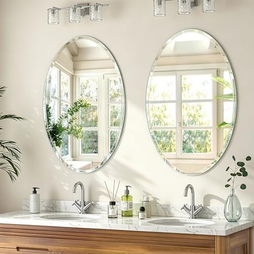 24x36 Inch Bathroom Mirrors for Over Sink, Frameless Mirrors for Wall - Image 2