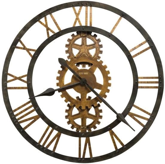 Howard Miller Whitewater Wall Clock II 549-475 – Warm Gray Finish Metal Frame - Image 2