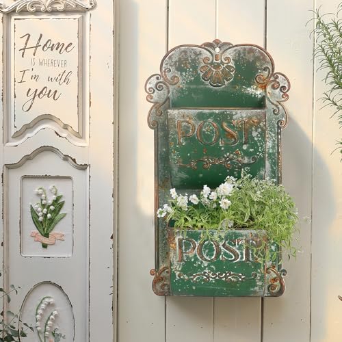 All Chic Wall Hanging Planter Outdoor Wall Planters Metal Wall Planter Flower - Image 4