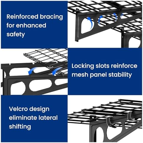 FLEXIMOUNTS 1-Pack 2x4ft Garage Shelving Wall-Mounted Storage Rack - Image 5