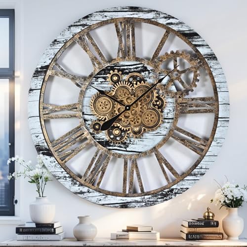 ImprovingLife The Gears Clock 36'' Inch Real Moving Gear Wall Clock Vintage by THEGEARSCLOCK
