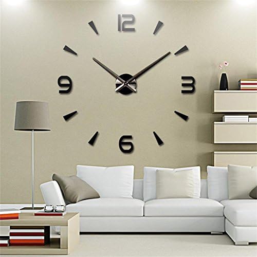 FASHION in THE CITY 3D DIY Wall Clock Creative Design Mirror Surface Wall - Image 6