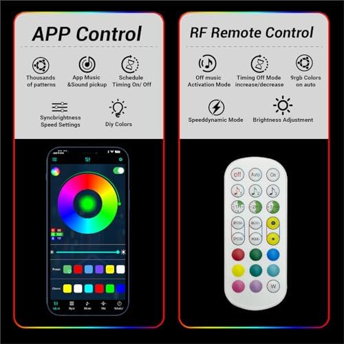 HAMRVL RGB+IC Smart Recessed Lighting Wall Panel Lights, Color Chasing - Image 6