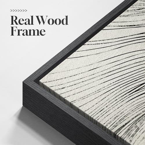 Large Framed Neutral Modern Abstract Wall Art - Image 5