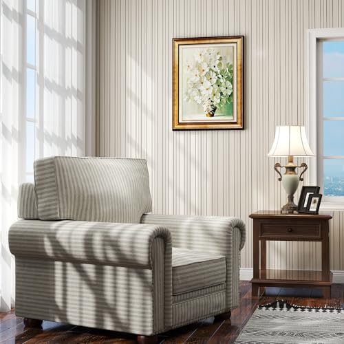 Timeet Modern Peel and Stick Wallpaper Wallpaper Beige Boho Stripe Contact - Image 7