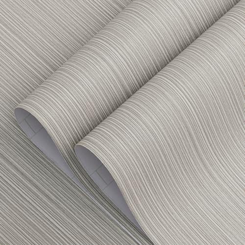 Mocha Brown Grasscloth Peel and Stick Wallpaper Linen 24"x394" - Image 2