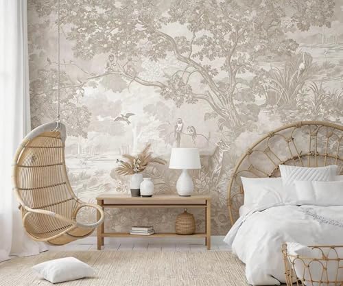 YQWDMX - Light Jungle Wallpaper self-Adhesive Wallpaper Mural by YQWDMX