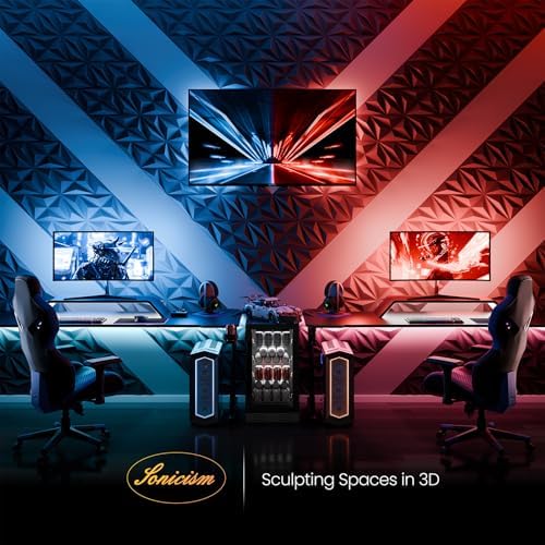 Sonicism Wall Panels 16Pack 3D Wall Panels 0.7"x11.8"x11.8"Creative Cutting - Image 3