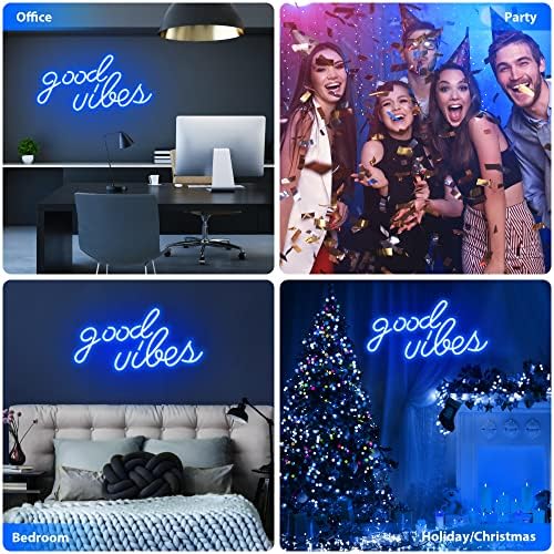 Olekki Blue Good Vibes Neon Sign - Image 6