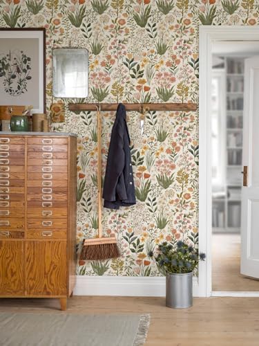 Orainege Floral Peel and Stick Wallpaper Boho Floral Contact Paper - Image 3